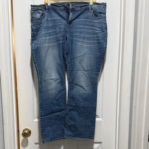 Sz 18 Short Women's Denim Wide Leg Jeans “The Diva” style